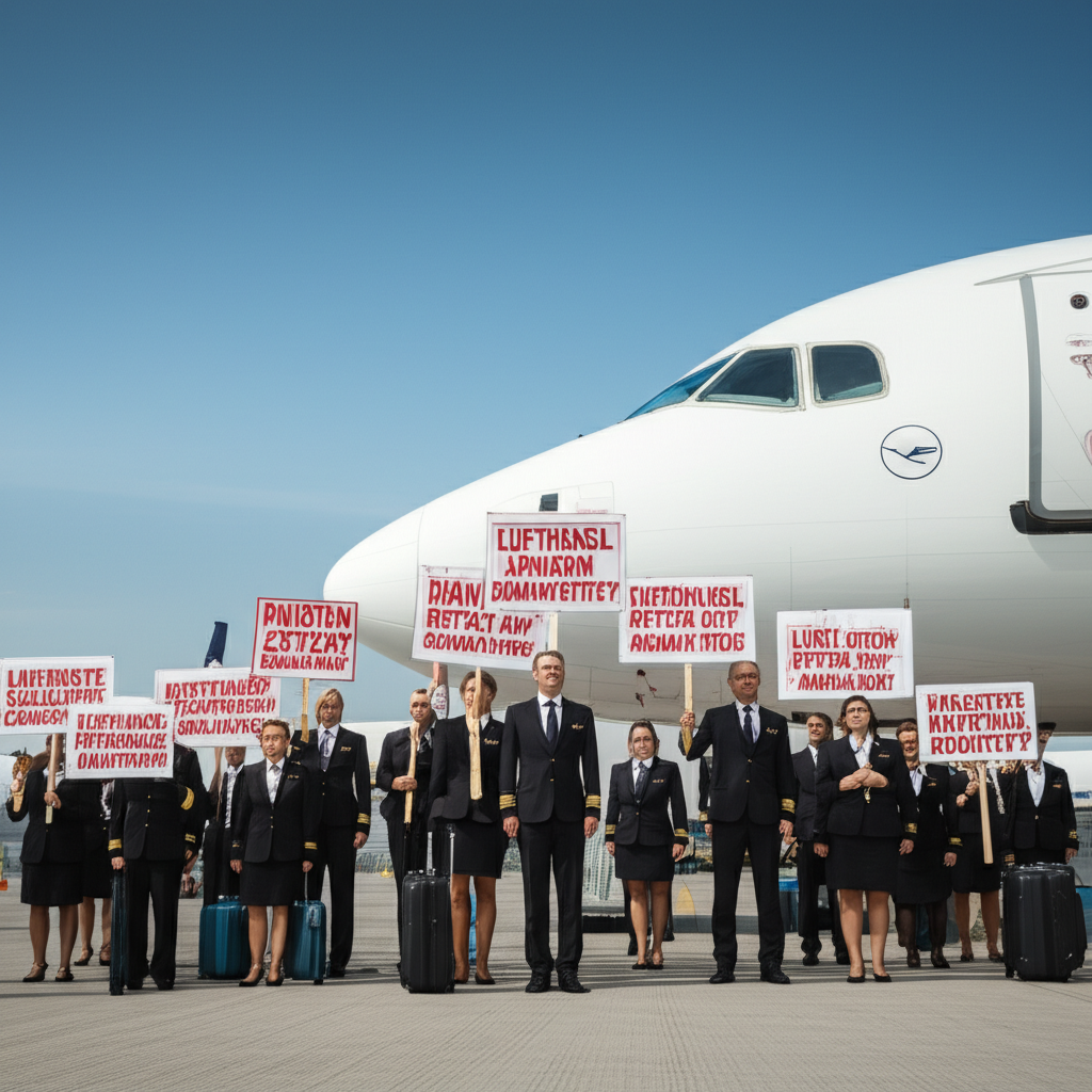 Bild von Lufthansa-pilotenstreik